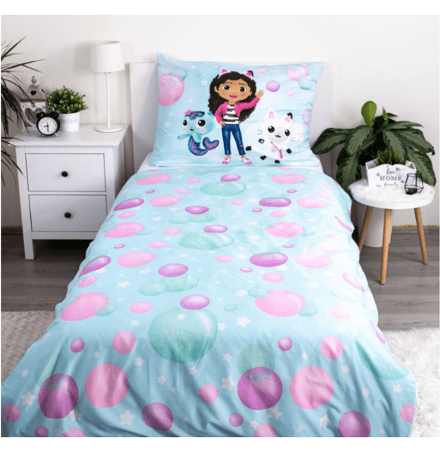 Parure de lit - Gaby et la maison magique - Microfibre 140 x 200 cm - Multicolore avec Fermeture éclair