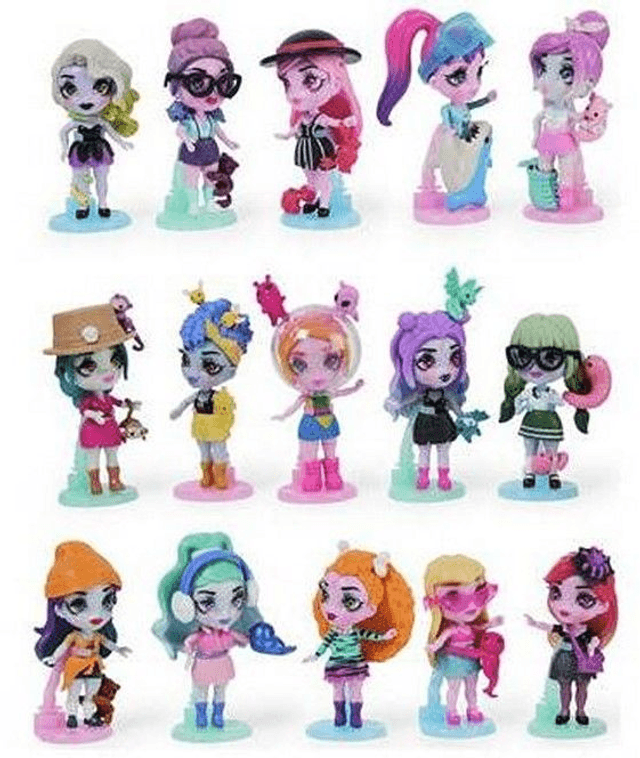 ZOMBAES - Pack DE 1 Wild Vibes - Figurine Zombie Surprise À Collectionner avec Accessoires pour Poupées Et Cercueil - Poupée Articulée À Personnaliser