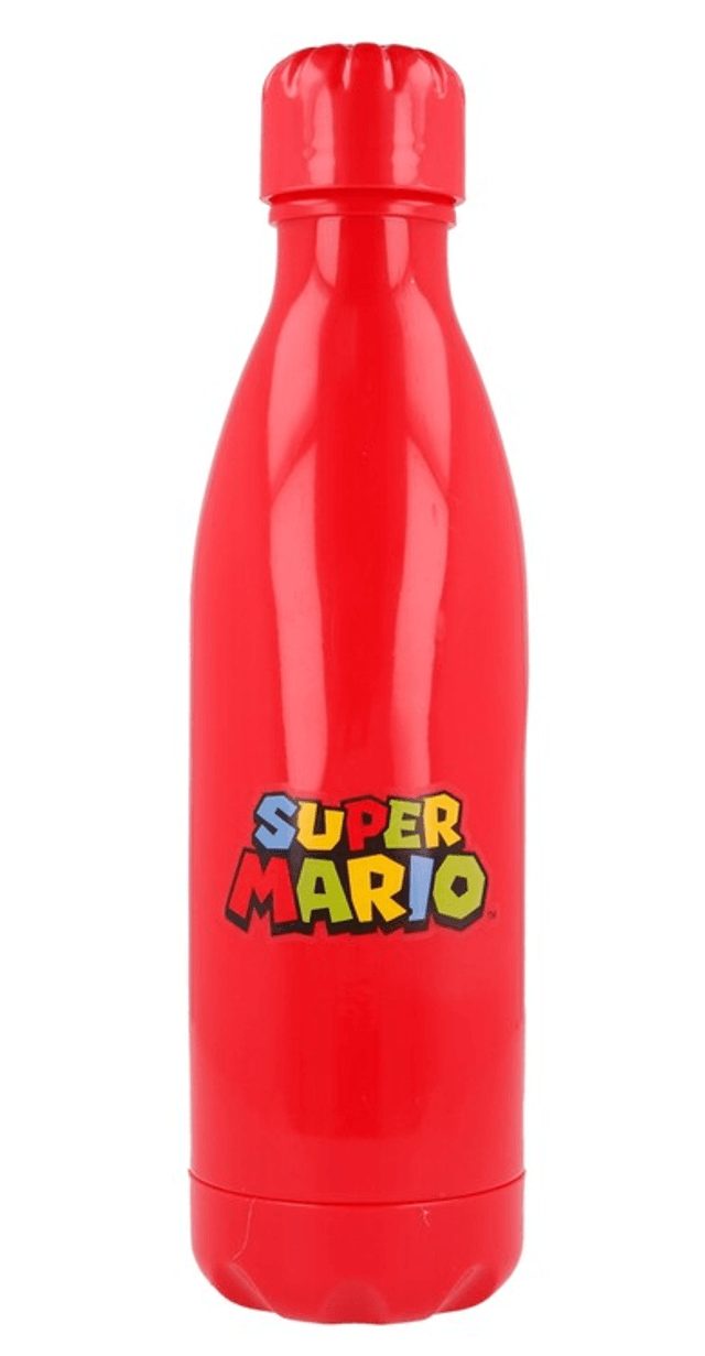 Bouteille en polypropylène pour enfant 660 ml Super Mario - Rouge