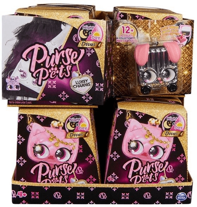 Médaillon Purse Pets - Luxey Charms - Accessoire tendance pour Sac à dos / Sac à main / porte-clés / Ceinture- Modèle Aléatoire