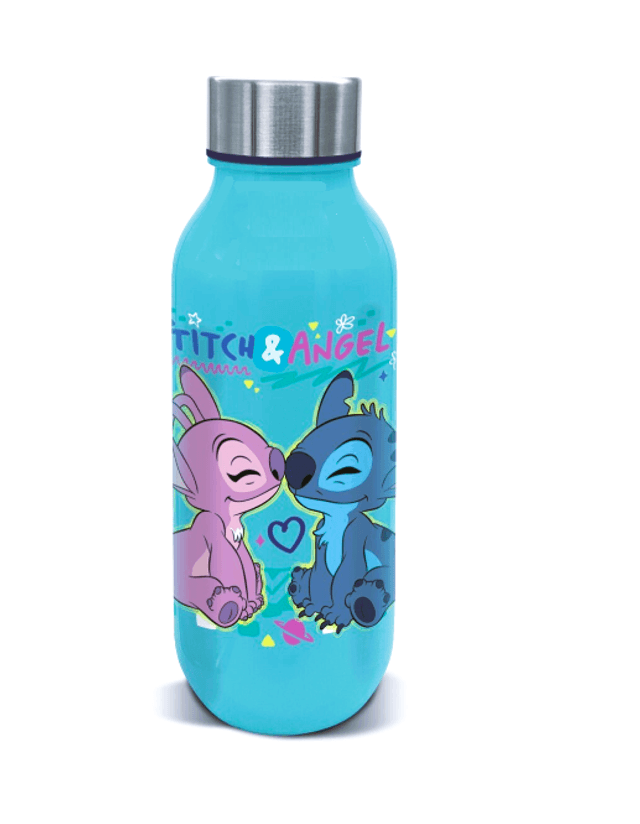 BOUTEILLE RÉUTILISABLE STITCH & ANGEL 640 ML (PP - Plastique Sans BPA)