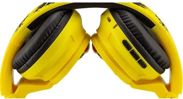 CASQUE STÉRÉO POKÉMON PIKACHU PLIABLE POUR ENFANTS