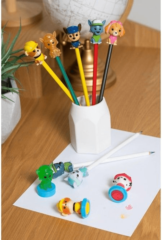 🎨 BOPS-N-TOPS PAT PATROUILLE – Crayon Topper 4 cm 🐾