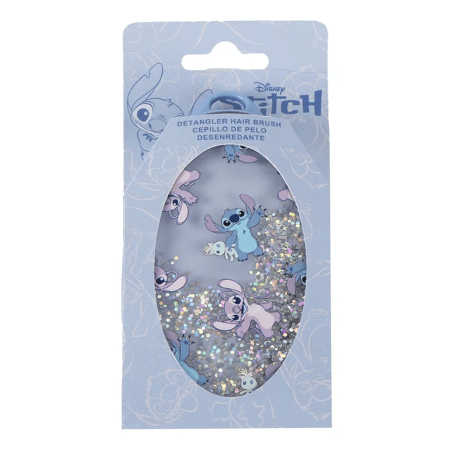 Brosse à cheveux pailletée Disney Lilo & Stitch Angel – 13 cm