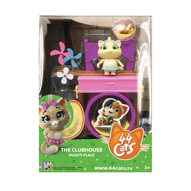 COFFRET - Playset deluxe figurine Pilou 44 Chats