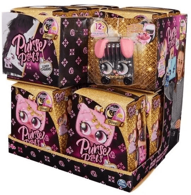 Médaillon Purse Pets - Luxey Charms - Accessoire tendance pour Sac à dos / Sac à main / porte-clés / Ceinture- Modèle Aléatoire