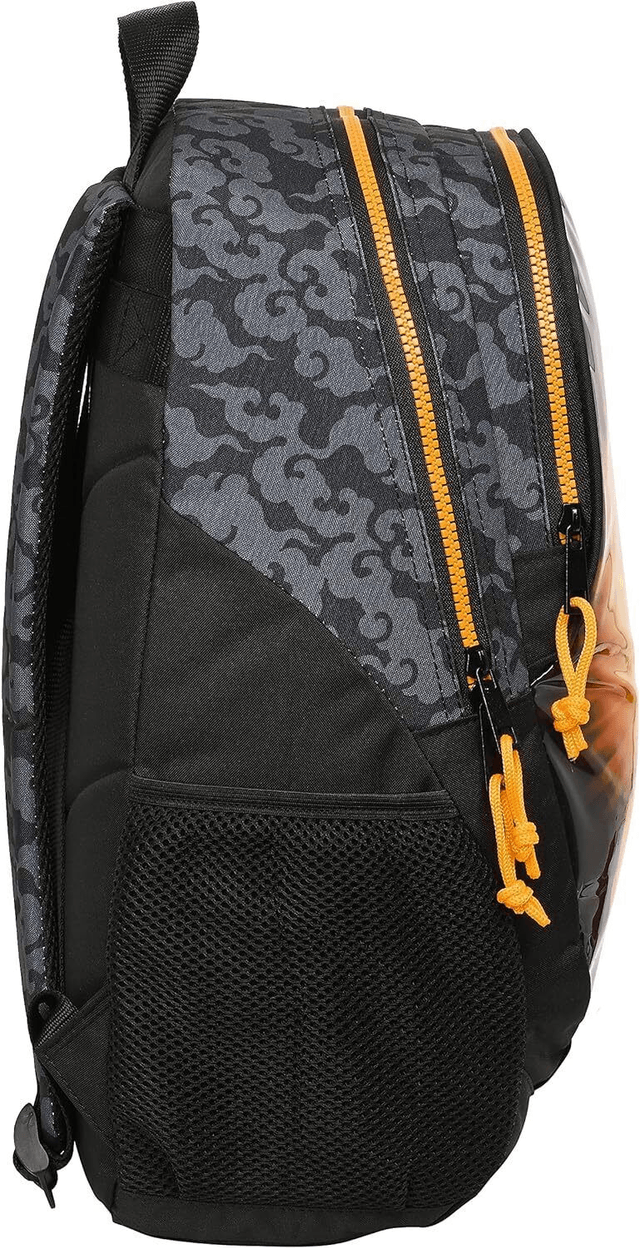 Sac à dos noir / orange NARUTO adaptable trolley 44 CM - 2 compartiments