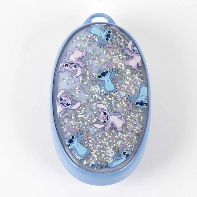 Brosse à cheveux pailletée Disney Lilo & Stitch Angel – 13 cm