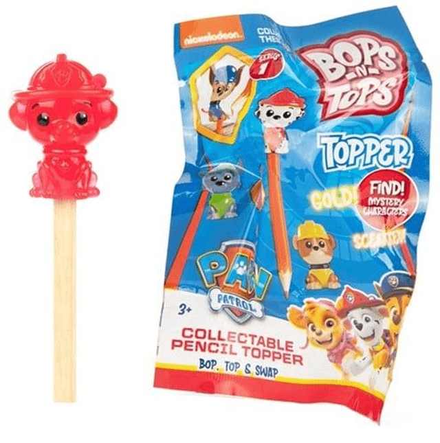 🎨 BOPS-N-TOPS PAT PATROUILLE – Crayon Topper 4 cm 🐾