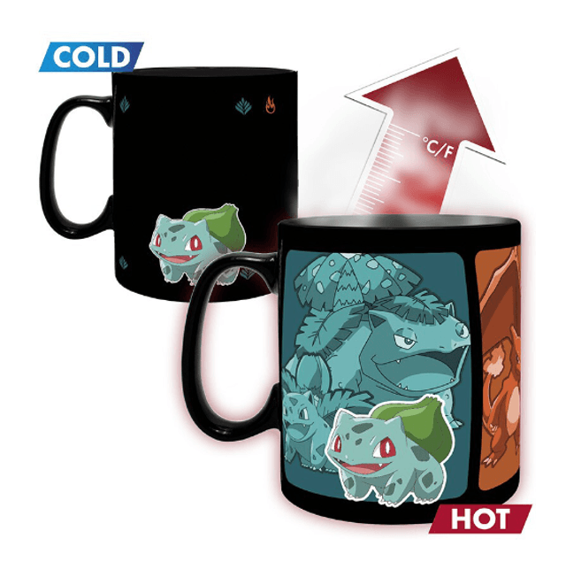 EVOLVE POKEMON Mug thermo-réactif Pikachu céramique Grand contenant 460 ml