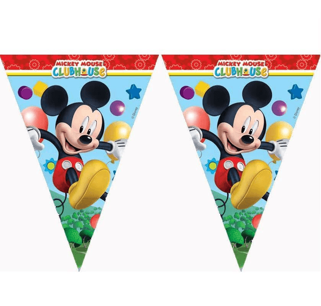 GUIRLANDE DE FANIONS ANNIVERSAIRE MICKEY 2.30 m